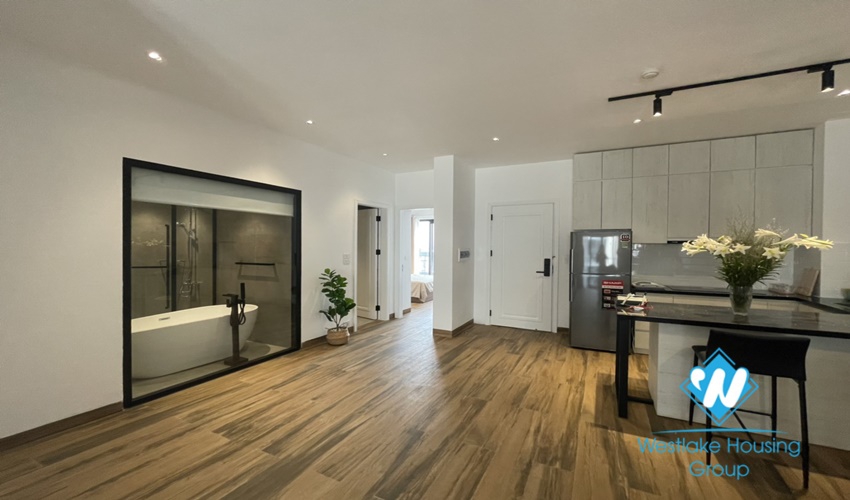 A brand new 02 bedroom apartment for rent in Tu hoa, Tay ho, Hanoi