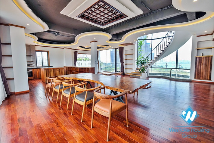 Luxury penthouse apartment for rent in To Ngoc Van st, Tay Ho District 