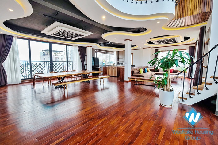 Luxury penthouse apartment for rent in To Ngoc Van st, Tay Ho District 