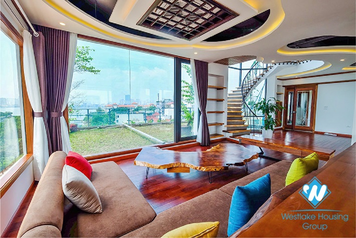 Luxury penthouse apartment for rent in To Ngoc Van st, Tay Ho District 