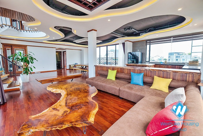 Luxury penthouse apartment for rent in To Ngoc Van st, Tay Ho District 