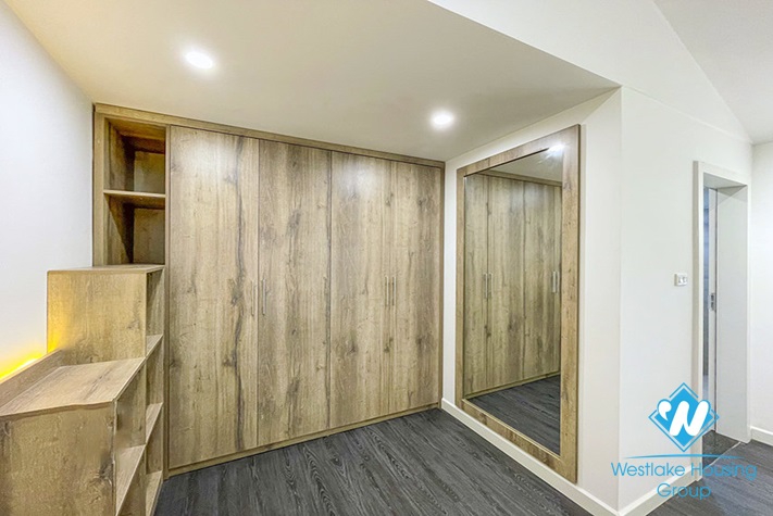 Big terrace one bedroom apartment for rent in Tay Ho, Hanoi