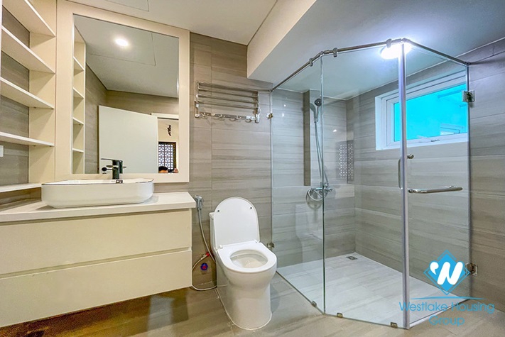 Big terrace one bedroom apartment for rent in Tay Ho, Hanoi