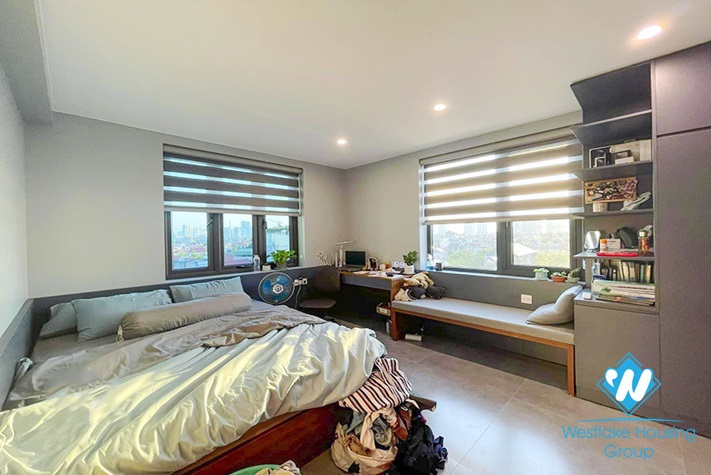 A brand new duplex in An Duong Vuong with river view for rent 