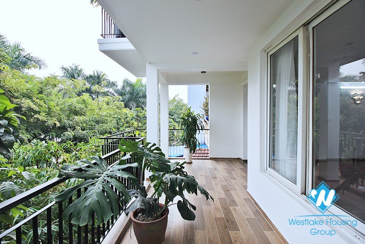 Spacious two bedroom apartment with lake view for rent on Nhat Chieu