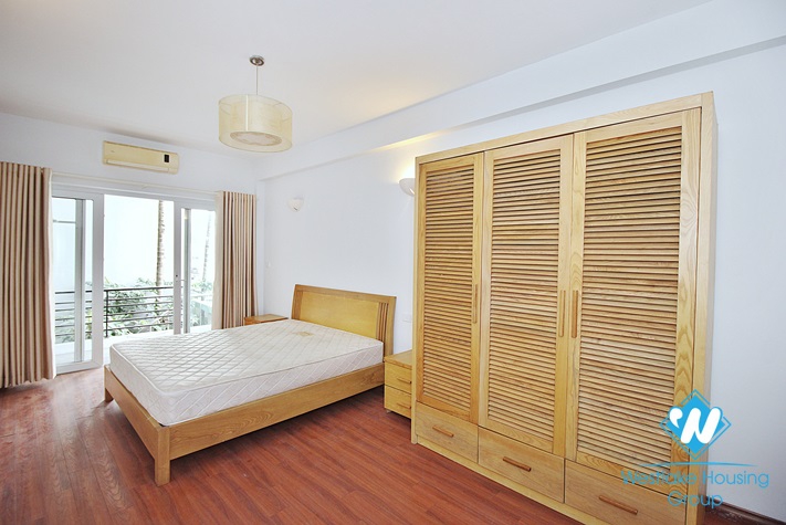 Spacious two bedroom apartment with lake view for rent on Nhat Chieu