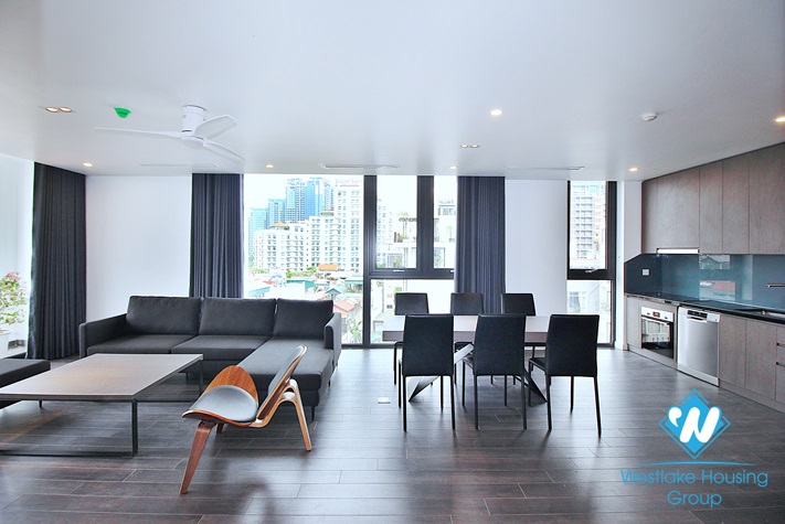Brand new and lake view 3 beds apartment for rent in Tay Ho area