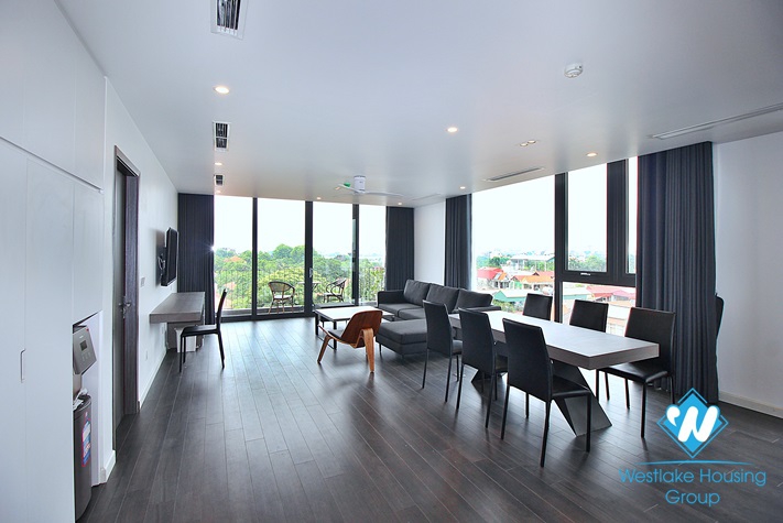 Brand new and lake view 3 beds apartment for rent in Tay Ho area