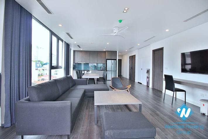 Brand new and lake view 3 beds apartment for rent in Tay Ho area