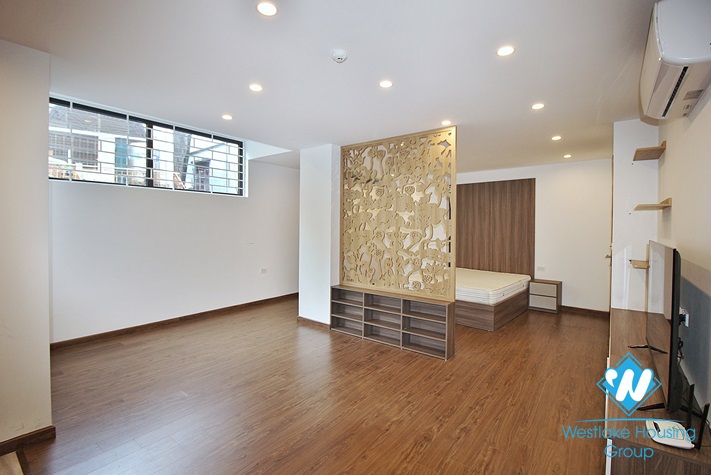 Lovely studio apartment with modern furnishings for lease in Trinh Cong Son district, Hanoi