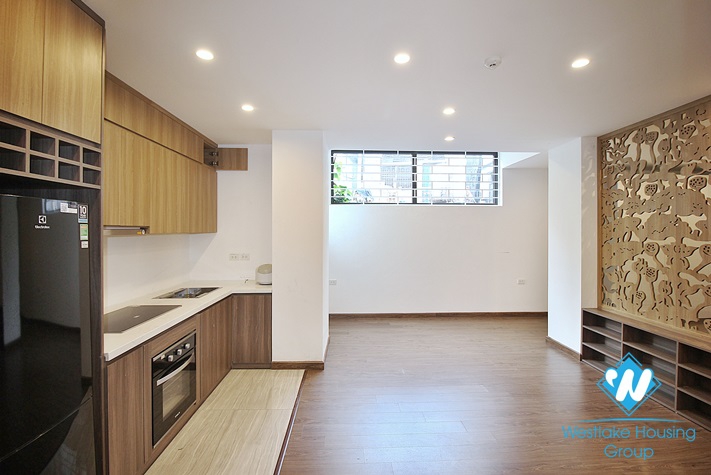 Lovely studio apartment with modern furnishings for lease in Trinh Cong Son district, Hanoi