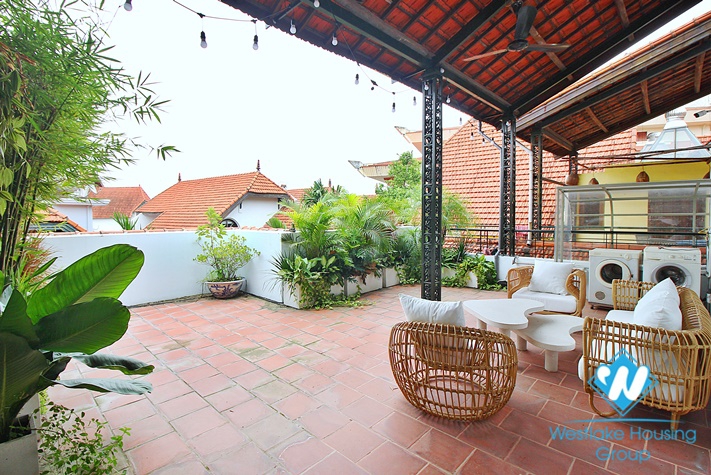 Lovely French villa for rent on To Ngoc Van, Tay Ho