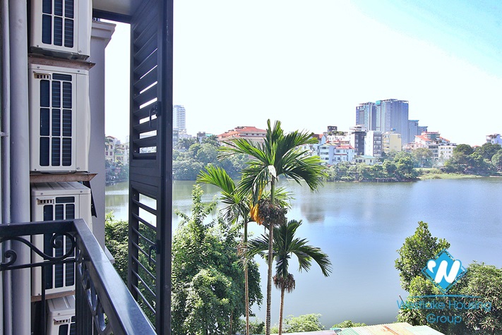 Lake view and bright two bedrooms apartment for rent in Tay Ho