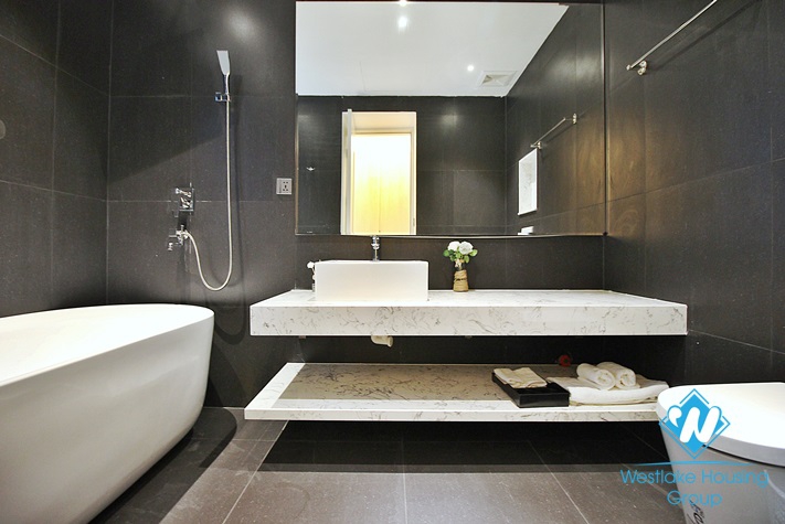 Spacious 2 beds apartment for rent in Tu Hoa area, Tay Ho