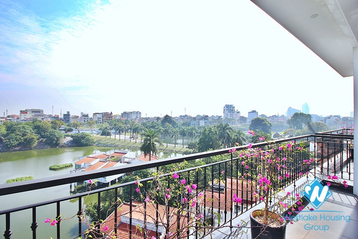 Lakeview and brandnew 3 beds apartment for rent in Tu Hoa area, Tay Ho