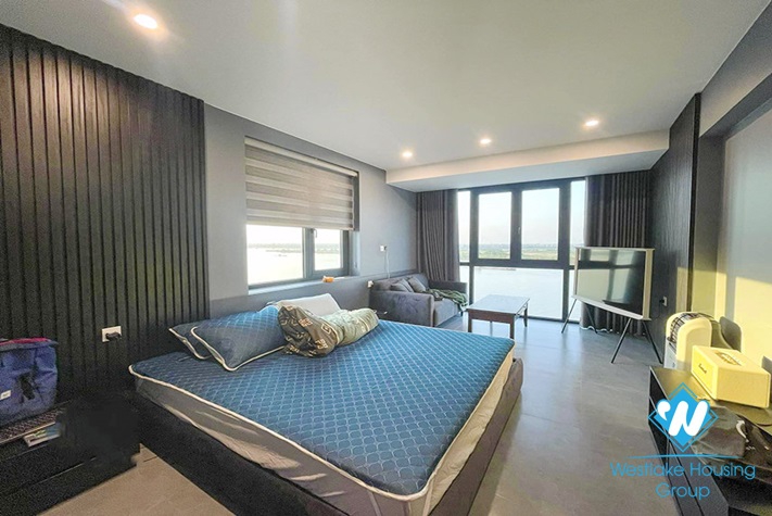 A brand new duplex in An Duong Vuong with river view for rent 