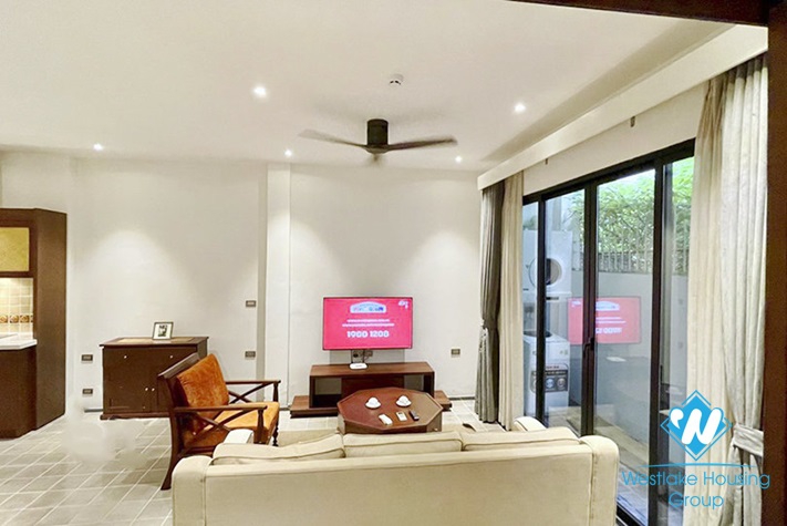 Ground floor one bedroom apartment for rent in Dang Thai Mai area, Tay Ho