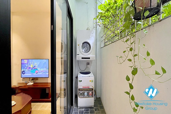 Ground floor one bedroom apartment for rent in Dang Thai Mai area, Tay Ho