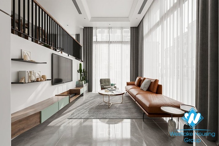 Modern house with full furnished for rent in Dang Thai Mai st, Tay Ho District 