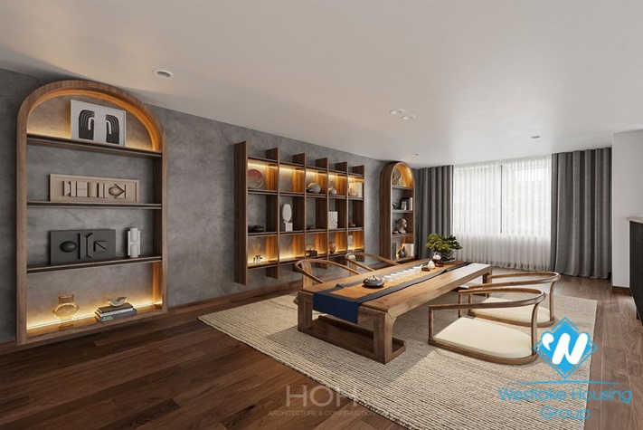 Modern house with full furnished for rent in Dang Thai Mai st, Tay Ho District 