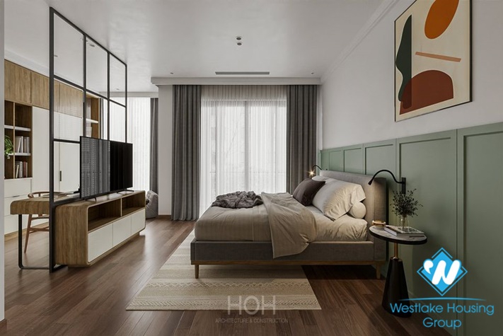 Modern house with full furnished for rent in Dang Thai Mai st, Tay Ho District 