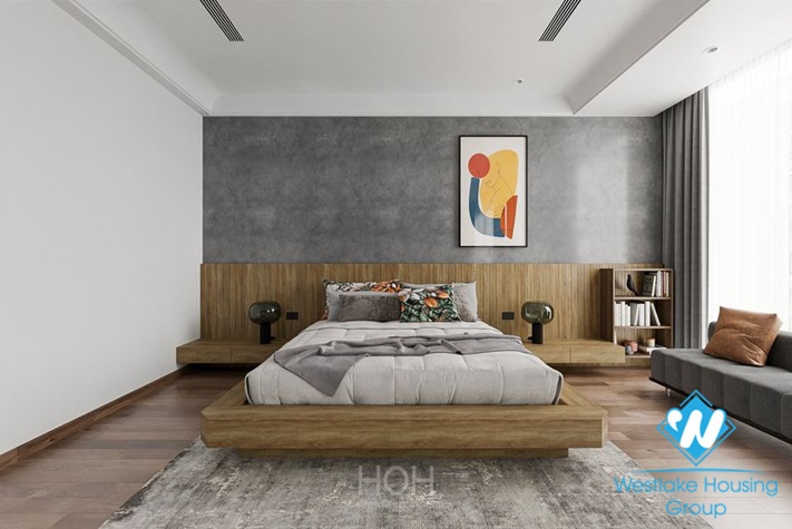 Modern house with full furnished for rent in Dang Thai Mai st, Tay Ho District 