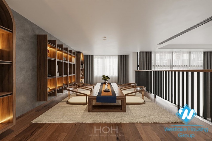 Modern house with full furnished for rent in Dang Thai Mai st, Tay Ho District 