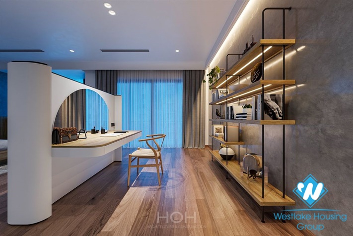 Modern house with full furnished for rent in Dang Thai Mai st, Tay Ho District 