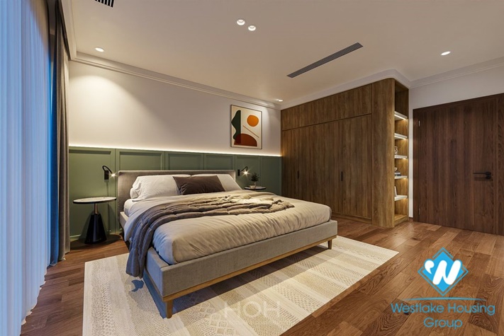 Modern house with full furnished for rent in Dang Thai Mai st, Tay Ho District 