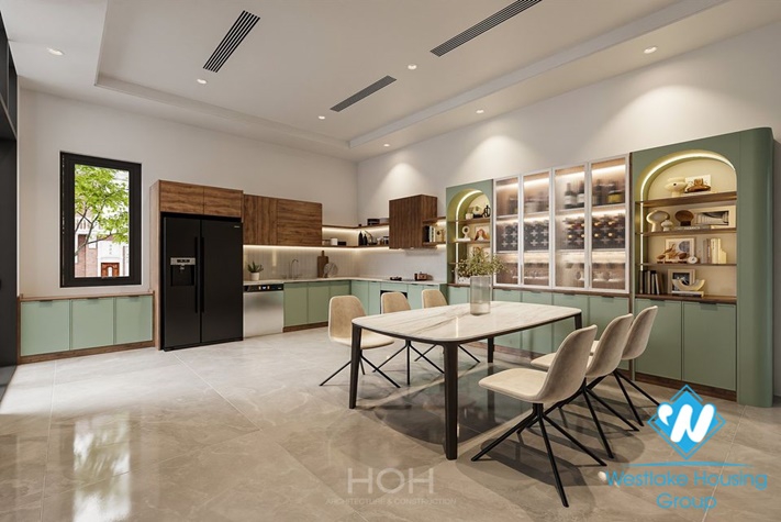 Modern house with full furnished for rent in Dang Thai Mai st, Tay Ho District 