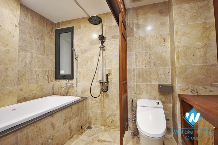 Brand new and Japanese style 3 beds apartment for rent in Dang Thai Mai area, Tay Ho