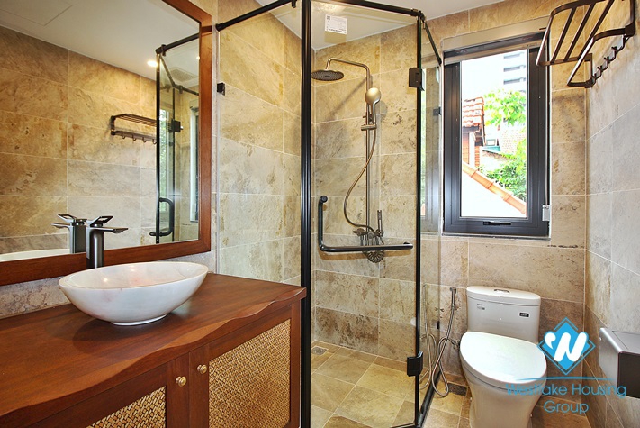 Brand new and Japanese style 3 beds apartment for rent in Dang Thai Mai area, Tay Ho