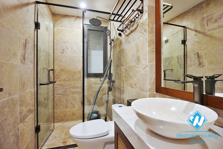 Brand new and Japanese style 3 beds apartment for rent in Dang Thai Mai area, Tay Ho