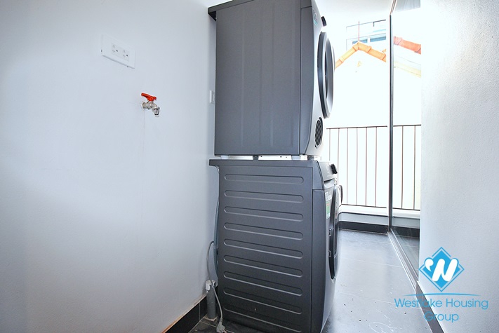 Brand new and Japanese style 3 beds apartment for rent in Dang Thai Mai area, Tay Ho