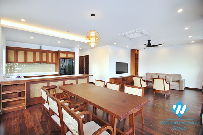 Brand new and Japanese style 3 beds apartment for rent in Dang Thai Mai area, Tay Ho