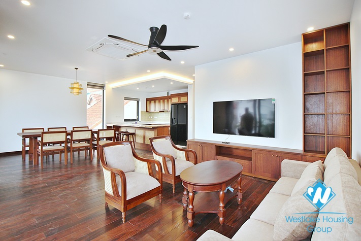 Brand new and Japanese style 3 beds apartment for rent in Dang Thai Mai area, Tay Ho