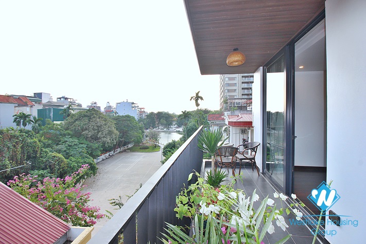 Brand new and Japanese style 3 beds apartment for rent in Dang Thai Mai area, Tay Ho