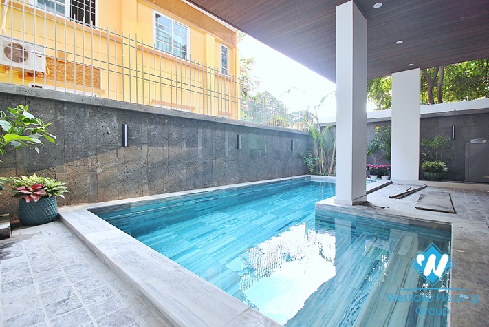 Brand new and Japanese style 3 beds apartment for rent in Dang Thai Mai area, Tay Ho