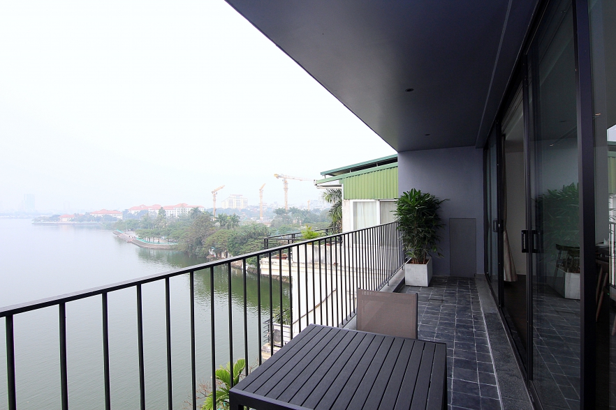Brand new modern LAKE VIEW apartment for rent in Tay Ho, Hanoi 