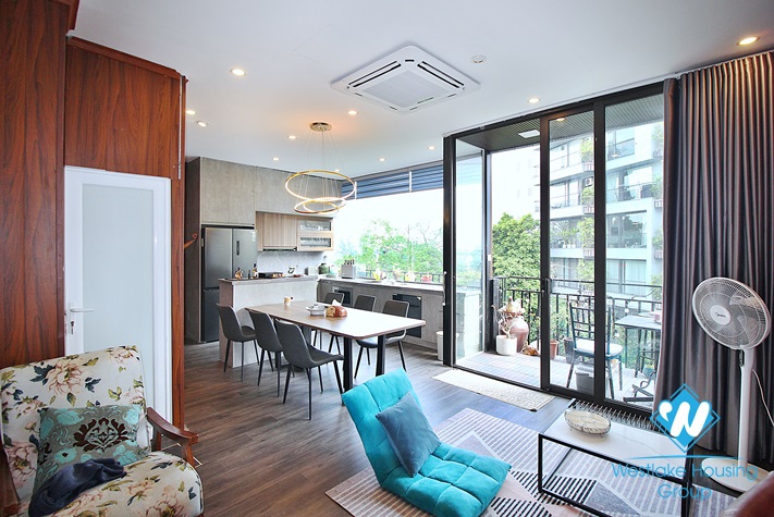 A pretty 1 bedroom duplex apartment for rent in To Ngoc Van st, Tay Ho