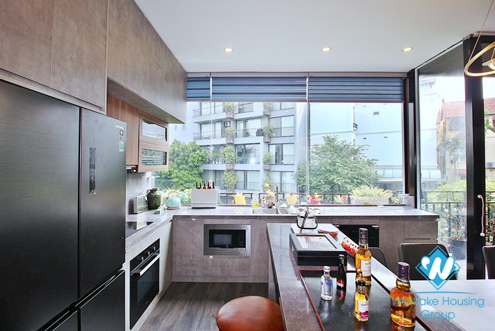 A pretty 1 bedroom duplex apartment for rent in To Ngoc Van st, Tay Ho