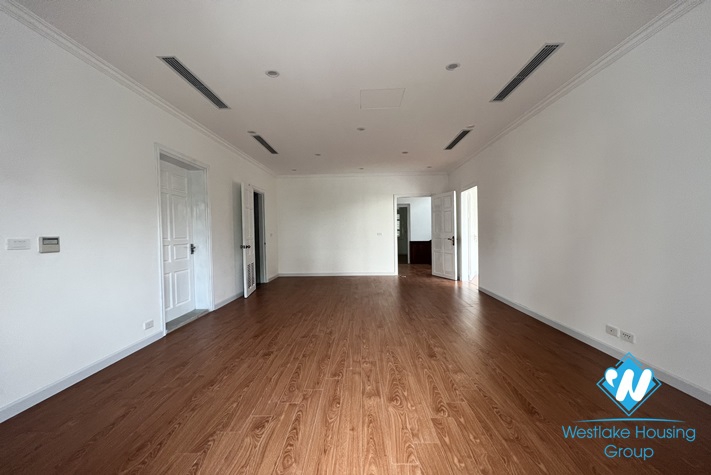 Unfurnished house with big yard and garden for rent in Ciputra, Tay Ho