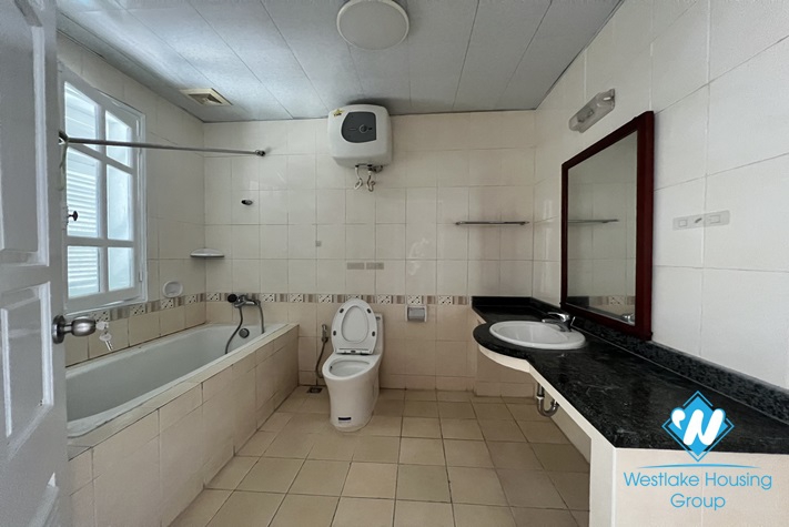 Unfurnished house with big yard and garden for rent in Ciputra, Tay Ho
