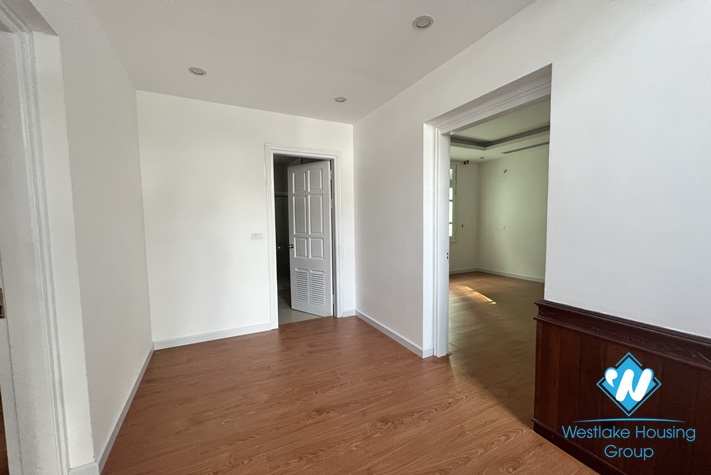 Unfurnished house with big yard and garden for rent in Ciputra, Tay Ho