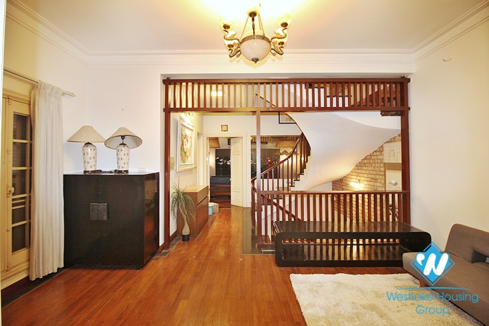 Lake-view 4 bedrooms house for rent in To Ngoc Van st, Tay Ho