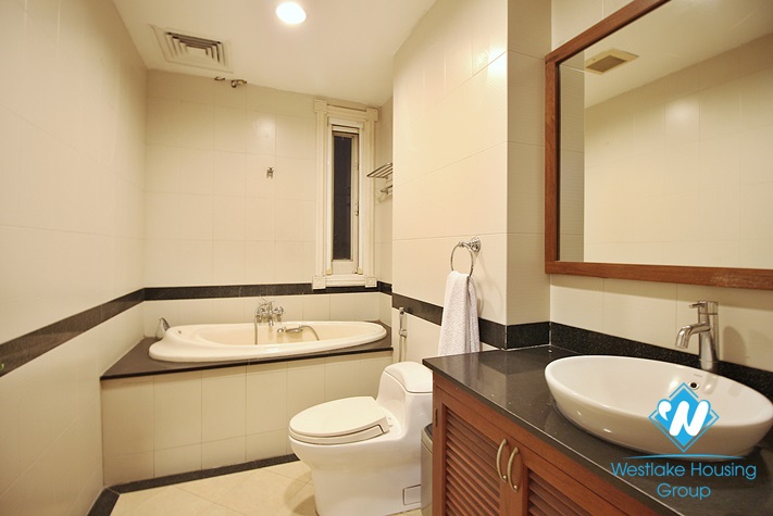 Lake-view 4 bedrooms house for rent in To Ngoc Van st, Tay Ho