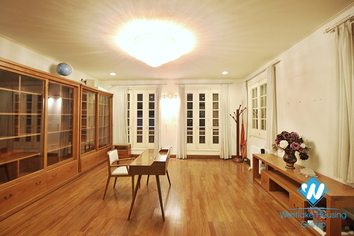 Lake-view 4 bedrooms house for rent in To Ngoc Van st, Tay Ho