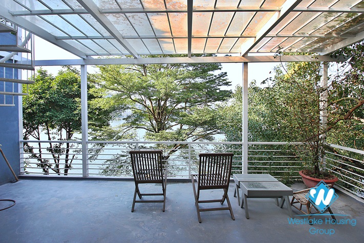 Apartment with 03 bedrooms and lakeview for rent in Tay Ho, Hanoi.