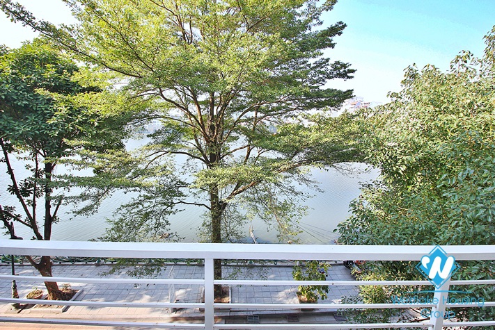 Apartment with 03 bedrooms and lakeview for rent in Tay Ho, Hanoi.