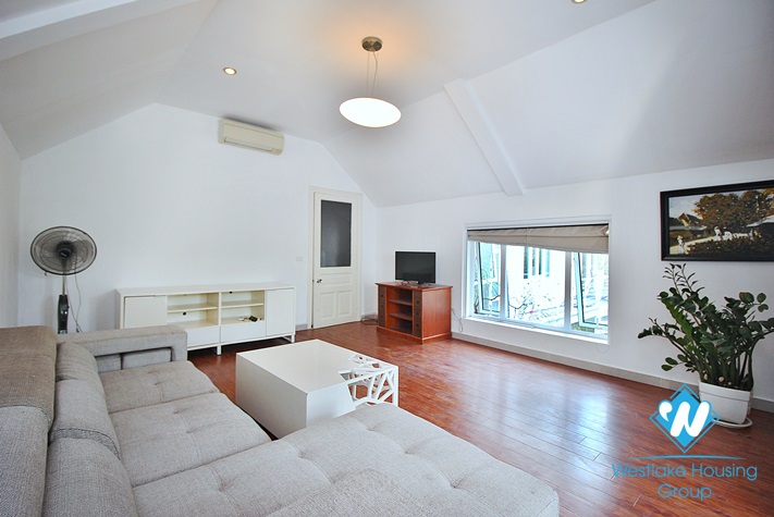 Apartment with 03 bedrooms and lakeview for rent in Tay Ho, Hanoi.